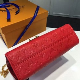 Replica Louis Vuitton Red Textured Saint Sulpice PM