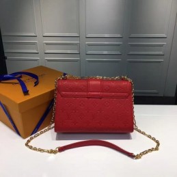 Replica Louis Vuitton Red Textured Saint Sulpice PM