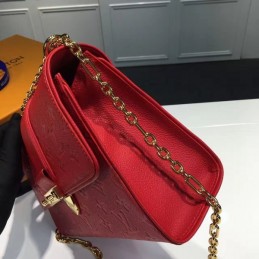 Replica Louis Vuitton Red Textured Saint Sulpice PM
