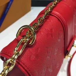 Replica Louis Vuitton Red Textured Saint Sulpice PM