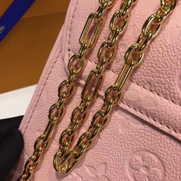 Replica Louis Vuitton Pale Pink Textured Saint Sulpice PM