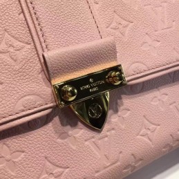 Replica Louis Vuitton Pale Pink Textured Saint Sulpice PM