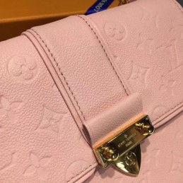 Replica Louis Vuitton Pale Pink Textured Saint Sulpice PM