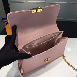 Replica Louis Vuitton Pale Pink Textured Saint Sulpice PM
