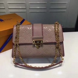 Replica Louis Vuitton Taupe Embossed Monogram Saint Sulpice PM