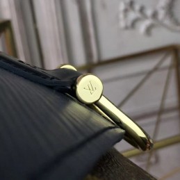 Replica Louis Vuitton Brown Monogram Black Flap Saint Michel