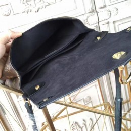 Replica Louis Vuitton Brown Monogram Black Flap Saint Michel