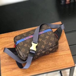 Replica Louis Vuitton Brown Monogram Rainbow Stripe Bumbag