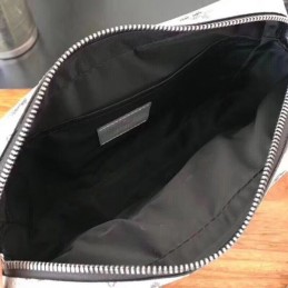 Replica Louis Vuitton White Monogram Black Stripe Bumbag