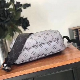 Replica Louis Vuitton White Monogram Black Stripe Bumbag