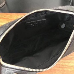 Replica Louis Vuitton Black Monogram Yellow Stripe Bumbag