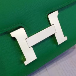 Replica Hermes Green Constance Mini 18 Smooth Leather Gold Hardware Bag