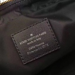 Replica Louis Vuitton Black Monogram Yellow Stripe Bumbag