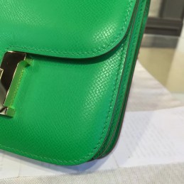Replica Hermes Green Constance Mini 18 Smooth Leather Gold Hardware Bag