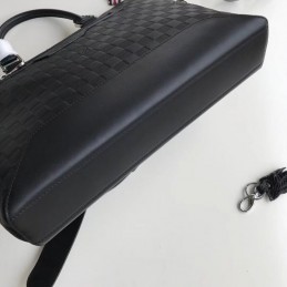 Replica Louis Vuitton Black Damier Infini Avenue Soft Briefcase
