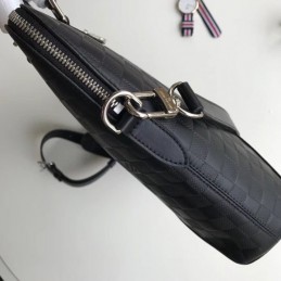 Replica Louis Vuitton Black Damier Infini Avenue Soft Briefcase