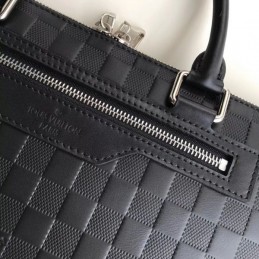 Replica Louis Vuitton Black Damier Infini Avenue Soft Briefcase