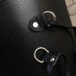 Replica Louis Vuitton Black Textured Neverfull MM