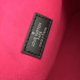 Replica Louis Vuitton Black Red Interior Neverfull MM