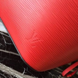 Replica Louis Vuitton Red Textured Neverfull MM