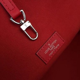 Replica Louis Vuitton Red Textured Neverfull MM