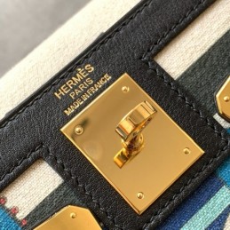 Replica Hermes Multicolor Mosaic Kelly 28 Bag