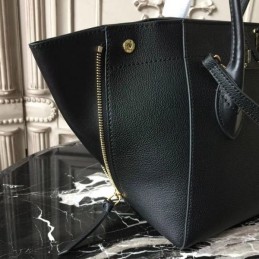 Replica Louis Vuitton Black Textured Freedom Bag