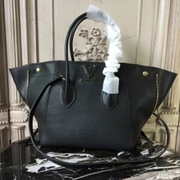 Replica Louis Vuitton Black Textured Freedom Bag