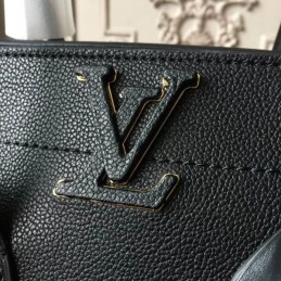 Replica Louis Vuitton Black Textured Freedom Bag