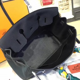 Replica Hermes Black Birkin 30 Gold Hardware Bag