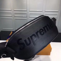Replica Louis Vuitton Black Supreme Bumbag