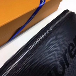 Replica Louis Vuitton Black Supreme Bumbag