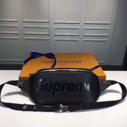 Replica Louis Vuitton Black Supreme Bumbag