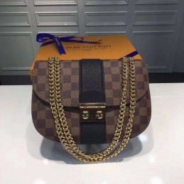 Replica Louis Vuitton Brown Damier Ebene Black Stripe Wight