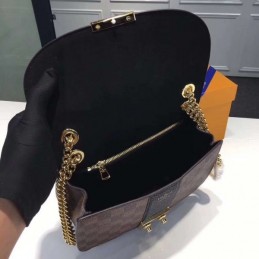 Replica Louis Vuitton Brown Damier Ebene Black Stripe Wight