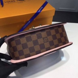 Replica Louis Vuitton Brown Damier Ebene Pale Pink Stripe Wight