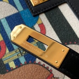 Replica Hermes Multicolor Mosaic Kelly 28 Bag