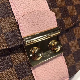 Replica Louis Vuitton Brown Damier Ebene Pale Pink Stripe Wight