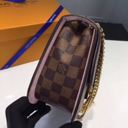 Replica Louis Vuitton Brown Damier Ebene Pale Pink Stripe Wight