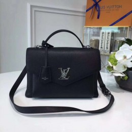 Replica Louis Vuitton Black Textured MyLockme - Style 2