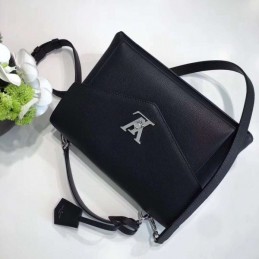 Replica Louis Vuitton Black Textured MyLockme - Style 2