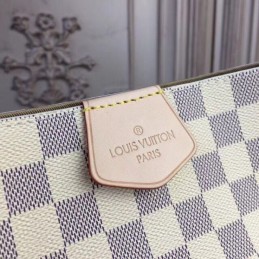 Replica Louis Vuitton White Damier Azur Beige Trim Graceful PM