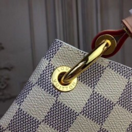 Replica Louis Vuitton White Damier Azur Beige Trim Graceful MM