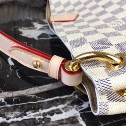 Replica Louis Vuitton White Damier Azur Pale Pink Trim Graceful PM