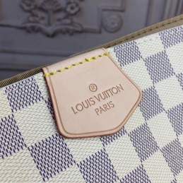 Replica Louis Vuitton White Damier Azur Pale Pink Trim Graceful PM