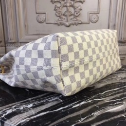 Replica Louis Vuitton White Damier Azur Pale Pink Trim Graceful PM