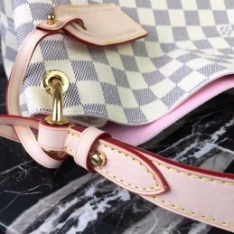 Replica Louis Vuitton White Damier Azur Pale Pink Trim Graceful MM