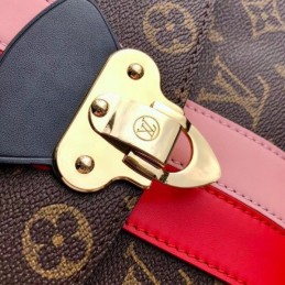 Replica Louis Vuitton Brown Monogram Red Stripe Georges BB