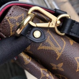 Replica Louis Vuitton Brown Monogram Red Stripe Georges BB