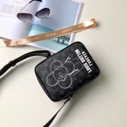 Replica Louis Vuitton Black Monogram Eclipse Danube PM